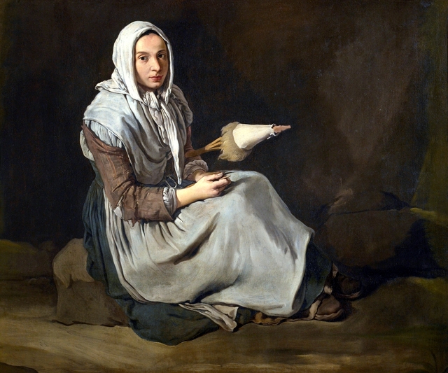 The Spinster by Giacomo Ceruti