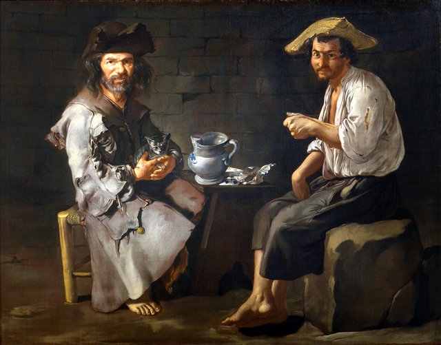 Two beggars by Giacomo Ceruti
