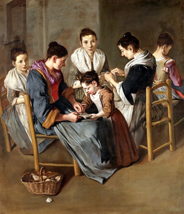 Girls' school by Giacomo Ceruti