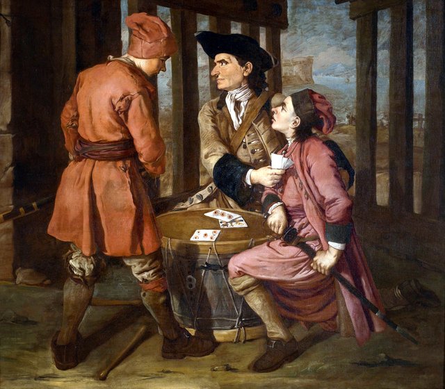 Card players by Giacomo Ceruti