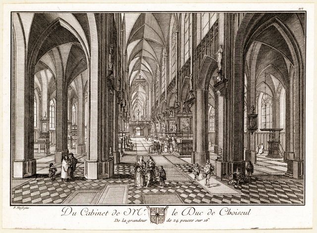 View of the interior of Antwerp Cathedral by Pieter Neefs the Elder