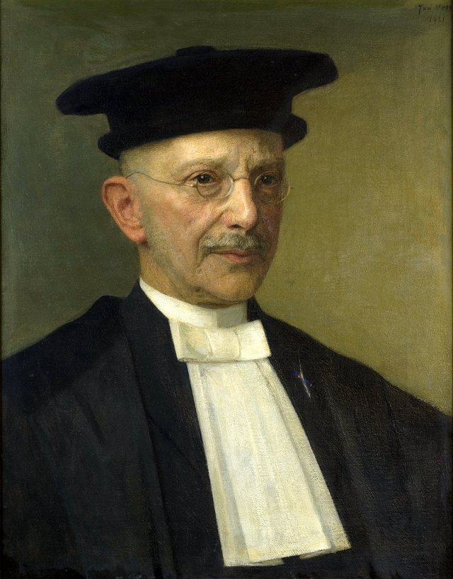 Barend Symons (1853-1935), professor German and English at Groningen University by Jan Veth