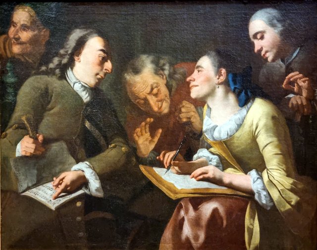 La Séance de portrait by Gaspare Traversi