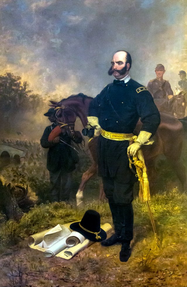 General Ambrose Burnside at Antietam by Emanuel Leutze