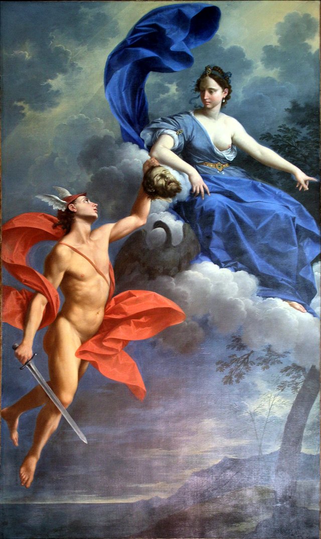 Mercury brings Juno the head of Argos by Donato Creti