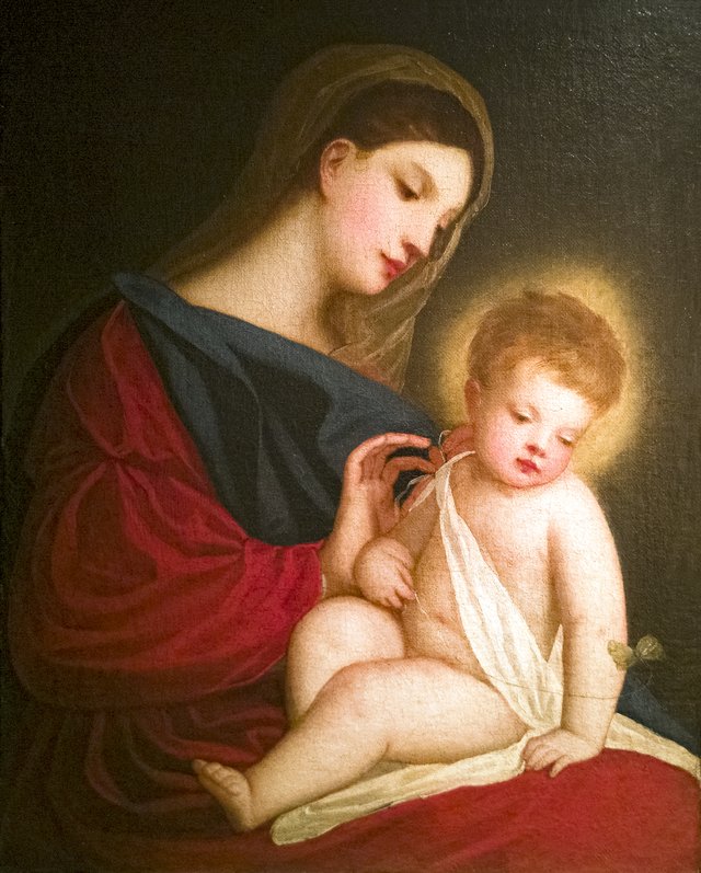 Madonna and Child with Butterfly by Alessandro Varotari