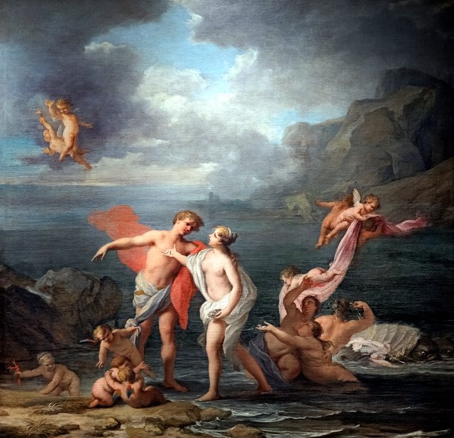Venus and Adonis with the Nereids by Jacopo Amigoni