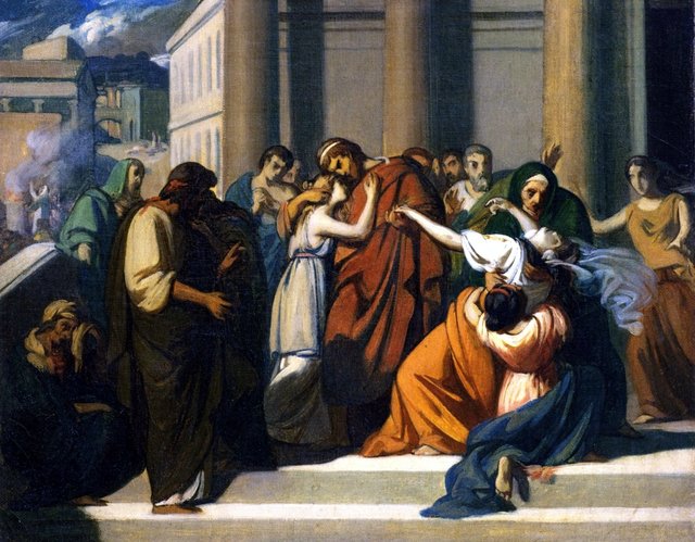 Oedipus Separating from Jocasta by Alexandre Cabanel