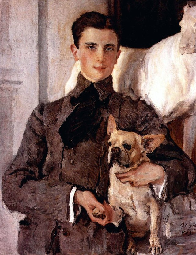 Portrait of Count Feliks Feliksovich Sumarokov-Yelstov later Prince Yusupov by Valentin Serov