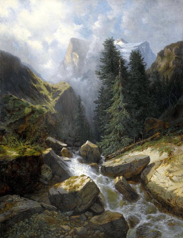 Rosenlaui by Alexandre Calame
