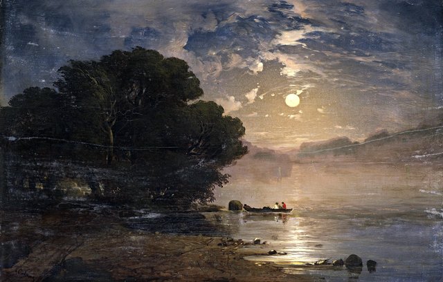Evening Landscape with a Lake by Alexandre Calame