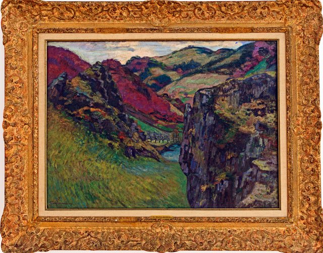 Landscape near Saint-Julien-des-Chazes by Armand Guillaumin