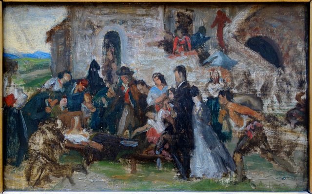 L'Assassiné, première esquisse by Carolus-Duran