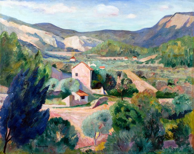 La plaine, Cassis-sur-Mer by Henri Manguin