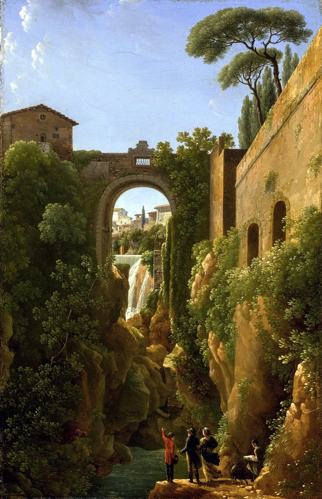 View of the Ponte Rocco, Tivoli by Jean-Joseph-Xavier Bidauld