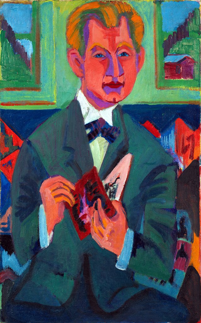 Kopf Redslob by Ernst Ludwig Kirchner