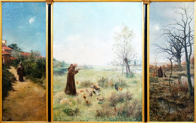 La Légende de Saint-François by Léon Frédéric