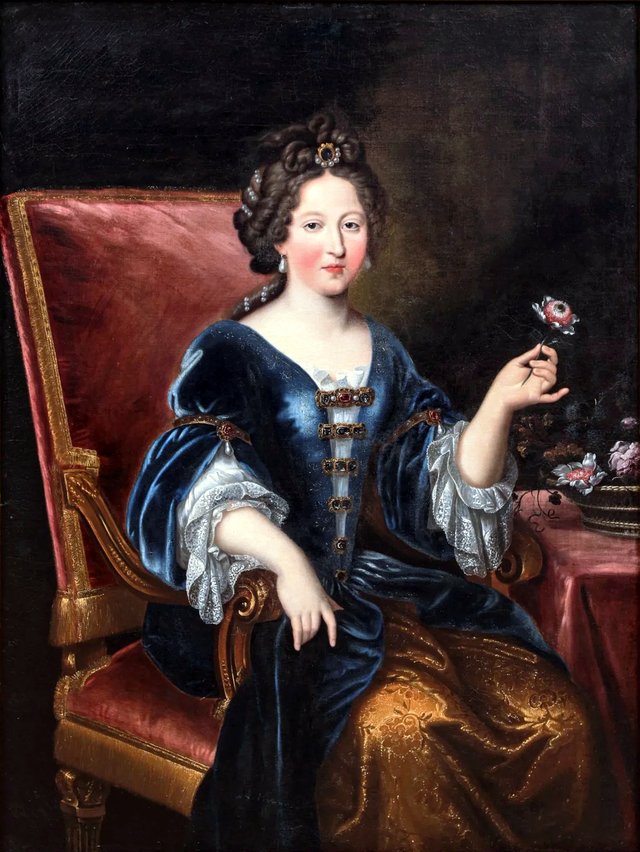 Presumed portrait of Marie-Louise d'Orleans by Pierre Mignard I