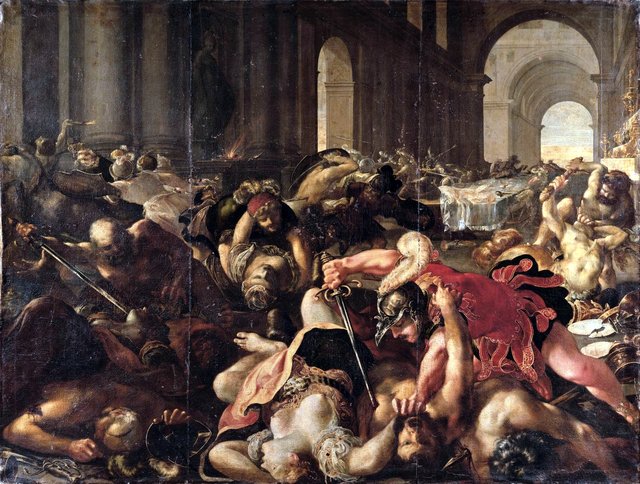 Le Banquet des Lapithes by Laurent de La Hyre