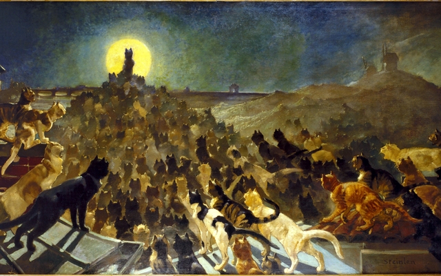 L'Apothéose des chats à Montmartre by Théophile Steinlen