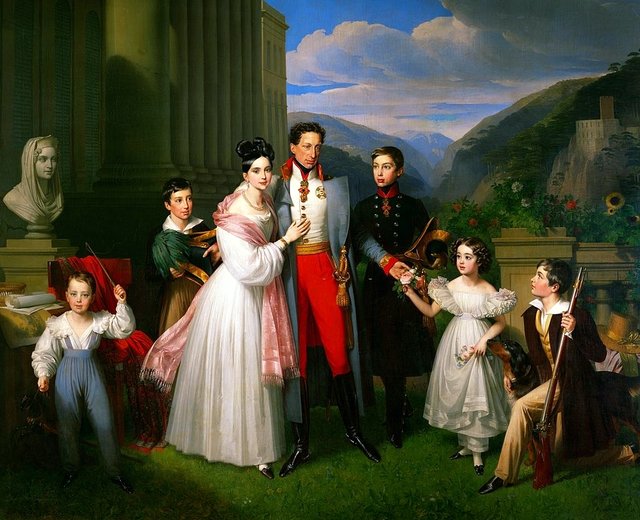 The family of Archduke Charles of Austria by Johann Ender