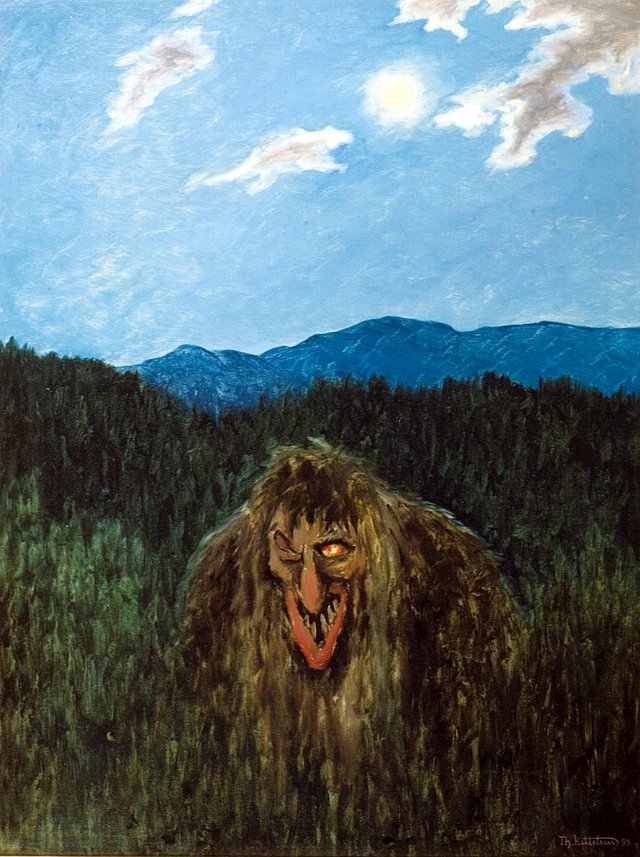 Skovtrold by Theodor Kittelsen