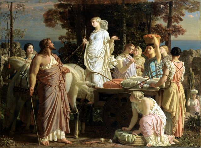 Odysseus and Nausicaa by Charles Gleyre
