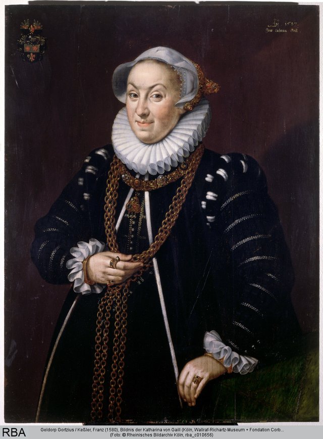 Bildnis der Katharina von Gaill by Geldorp Gortzius