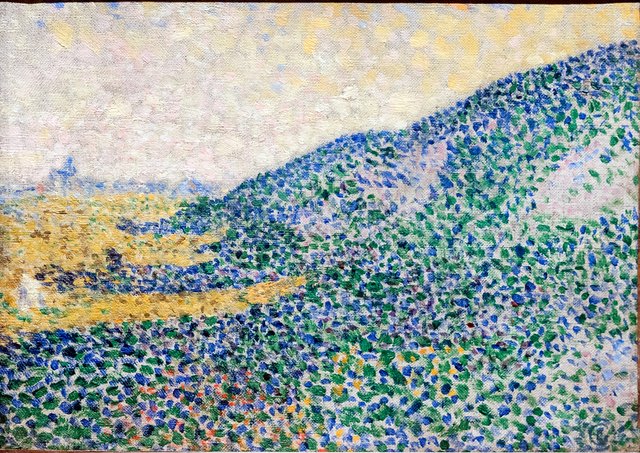 Blick auf eine grüne Küste by Georges Lemmen