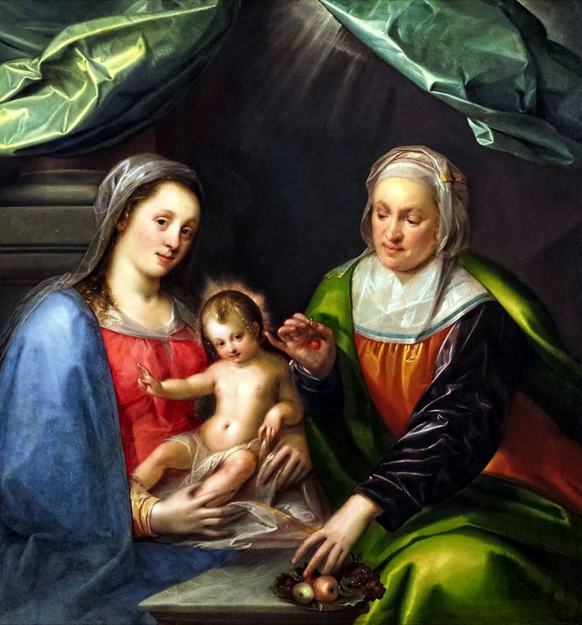 The Virgin and Child with Saint Anne by Geldorp Gortzius