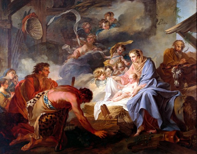 Adoration of the Shepherds by Jean-Baptiste Marie Pierre