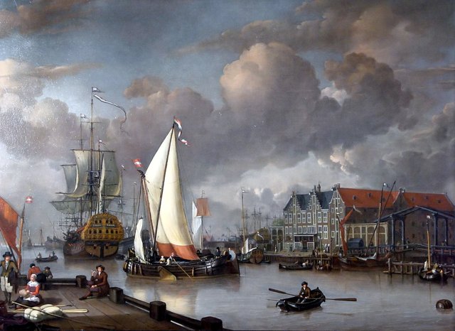 View on Oostereiland by Jan Claesz Rietschoof