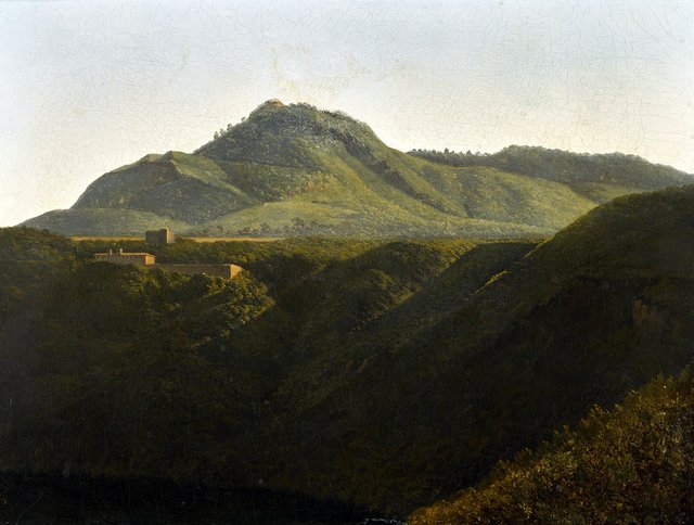 View of Monte Cavo, near Albano by Jean-Joseph-Xavier Bidauld
