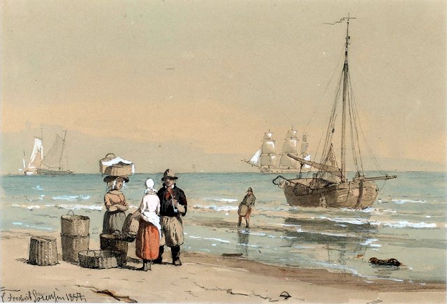 Coastal view by Carl Frederik Sørensen