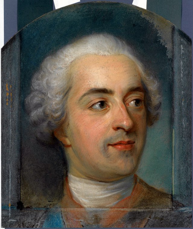 Préparation for a Portrait of Louis XV (1710-1774) by Maurice Quentin de La Tour