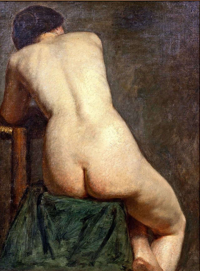 Weiblicher Rückenakt by Carl Johann Lasch