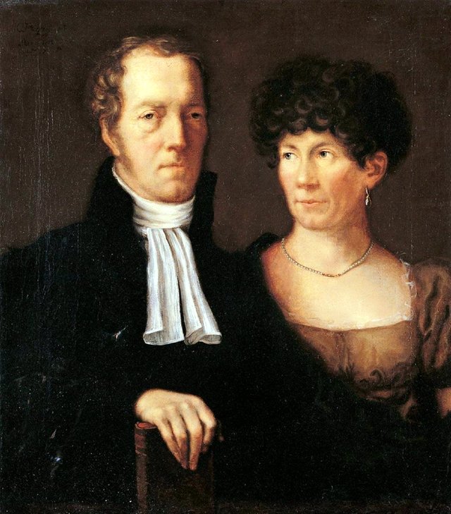 Double Portrait of the Artist's Parents by Carl Joseph Begas
