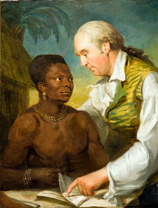Double portrait of Carl Bernhard Wadström (1746-1799) and Prince Peter Panah by Carl Frederik von Breda