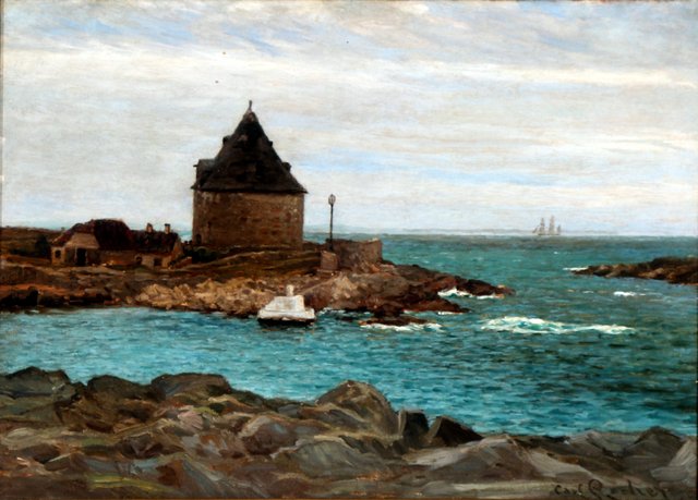 View from Frederiksø, Bornholm. by Carl Locher
