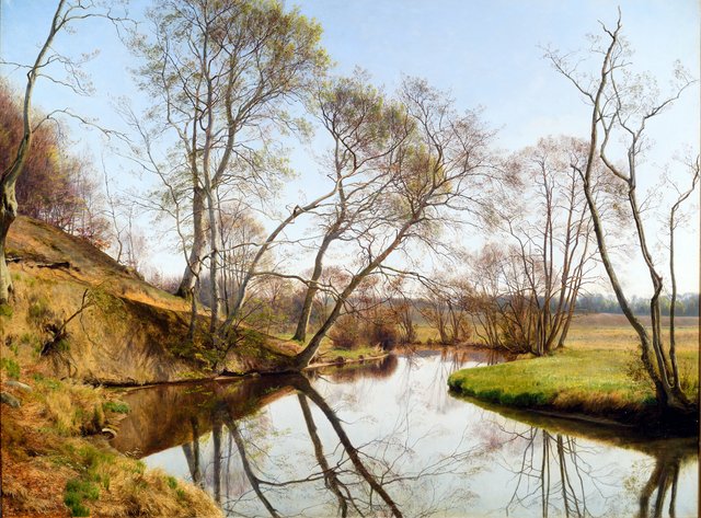 A spring day at Skovmølleåen by Janus la Cour