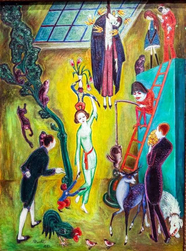 Besuch bei einer exzentrischen Dame by Nils von Dardel