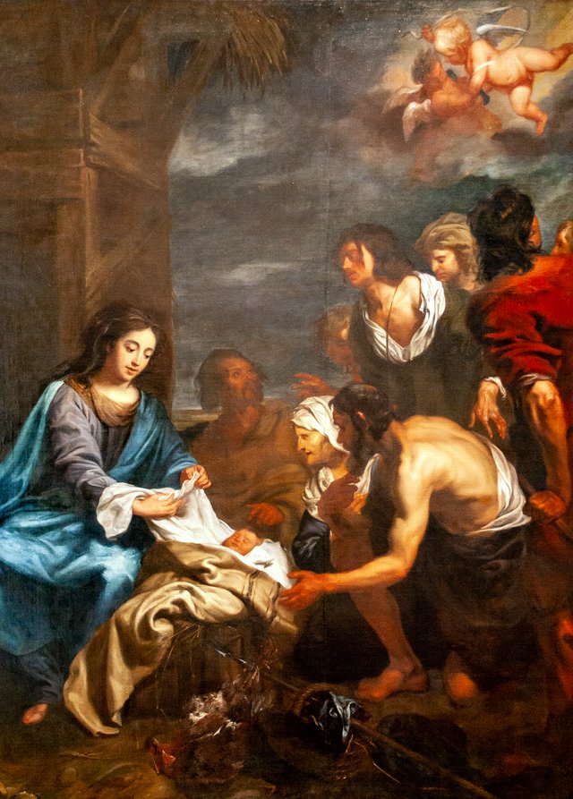 The Adoration of the Shepherds by Jacob van Oost