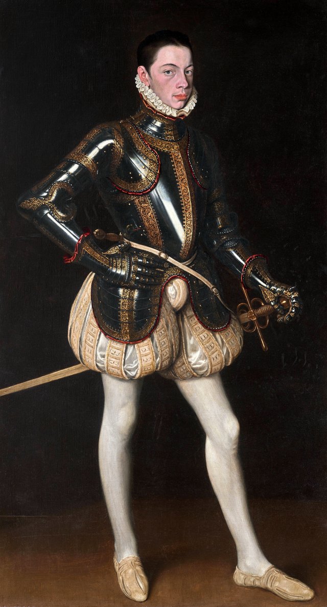 Alessandro Farnese in Armor by Antonis Mor