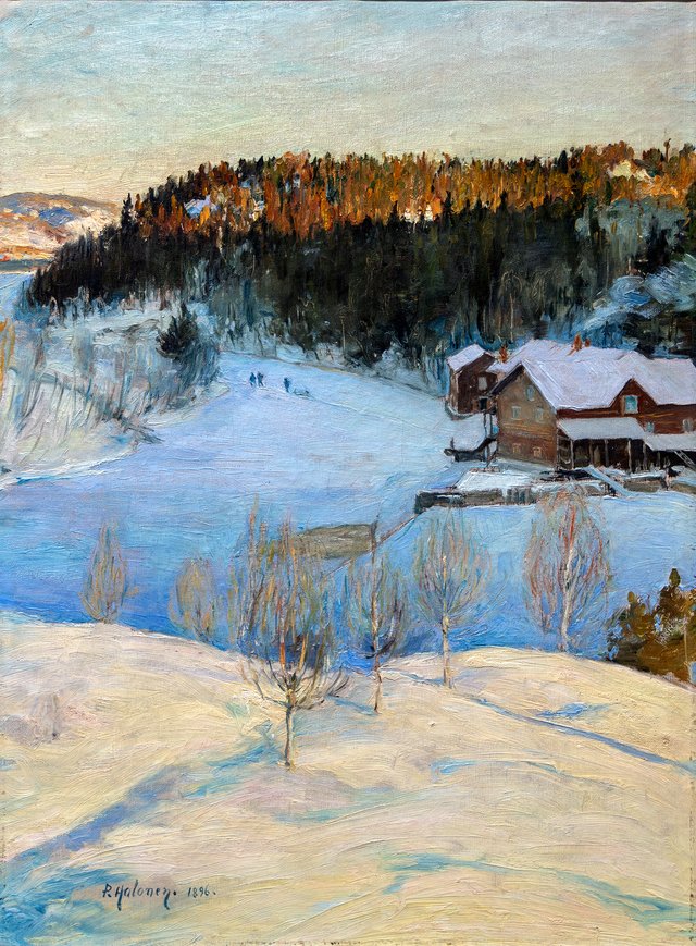 Evening Impression, Myllykylä by Pekka Halonen