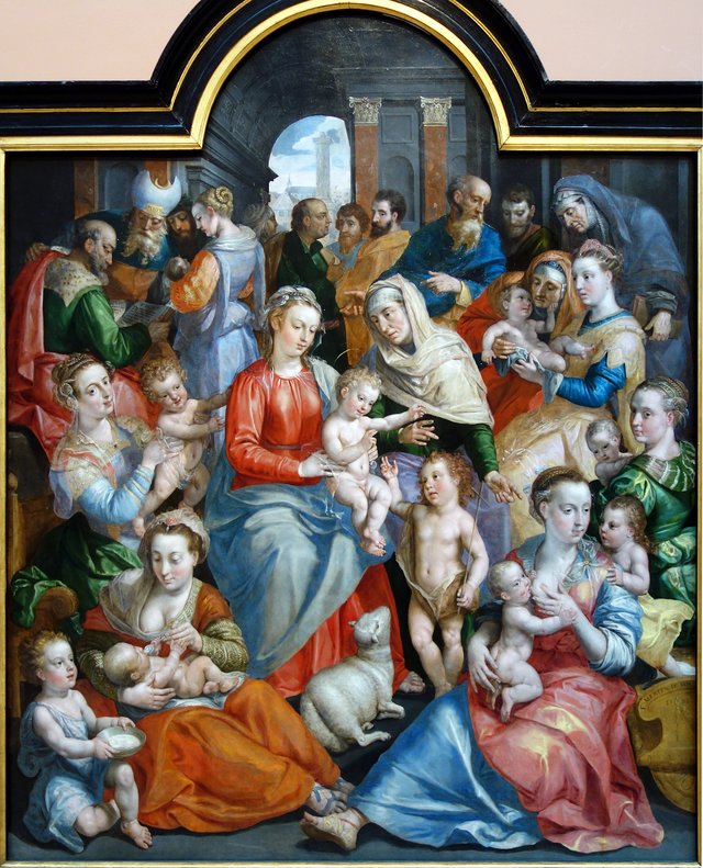 The Family of the Virgin by Maerten de Vos