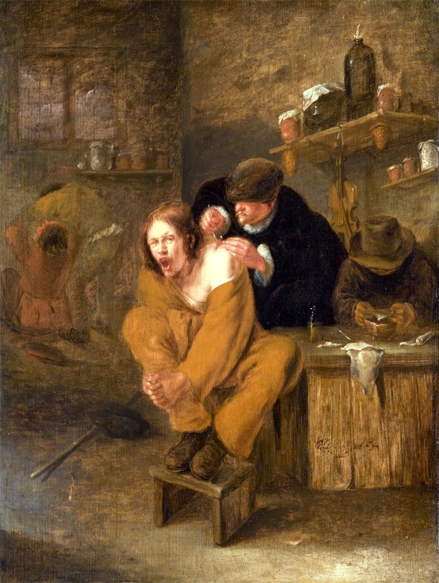 The village surgeon by Gerrit Lundens