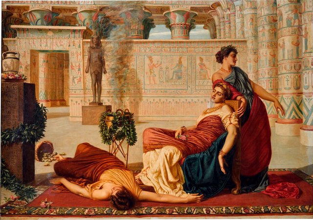 The Death of Cleopatra by Valentine Cameron Prinsep