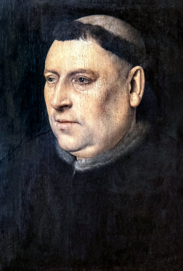 Portrait d'un moine by Jan van Eyck