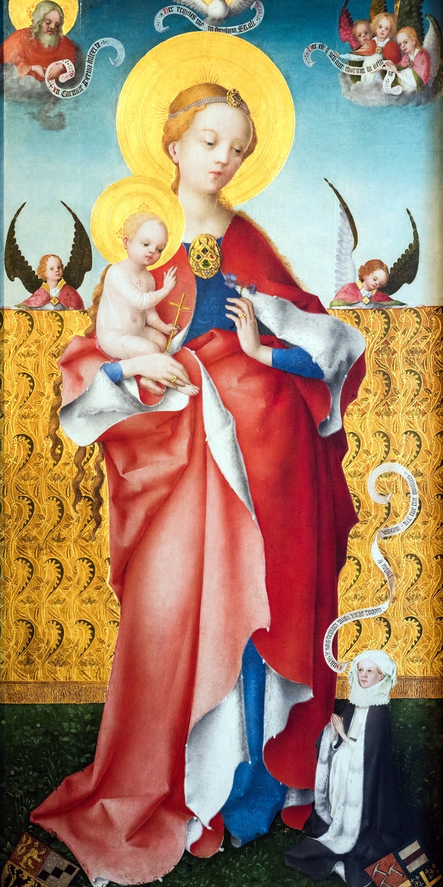 Madonna with the Violet by Stefan Lochner