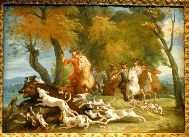 Hallali de sanglier by Alexandre-François Desportes
